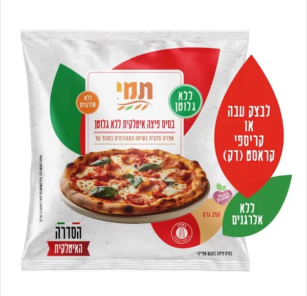 תמי בסיס פיצה מוכנה קוטר 24 ללא גלוטן