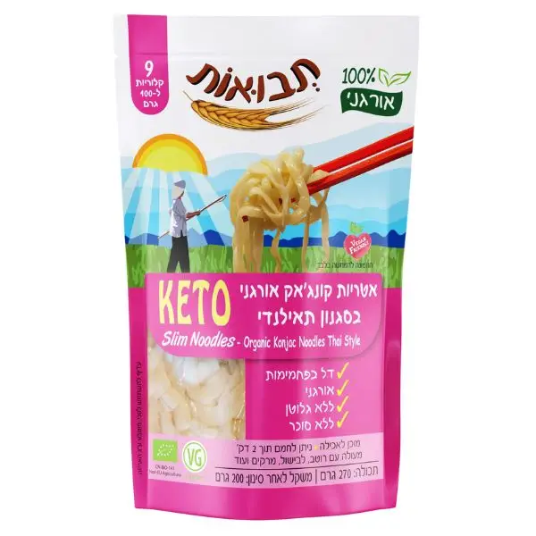 איטריות קונג׳אק - סלים נודלס אורגני