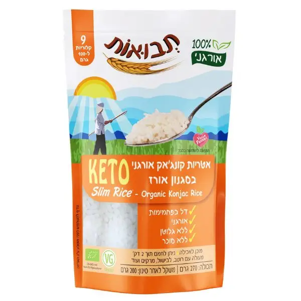 איטריות קונג׳אק - סלים אורז אורגני