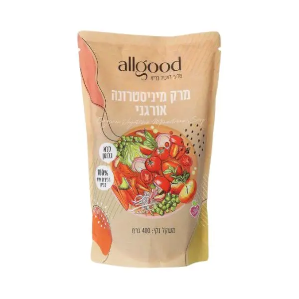 מרק ירקות מניסטרונה אורגני