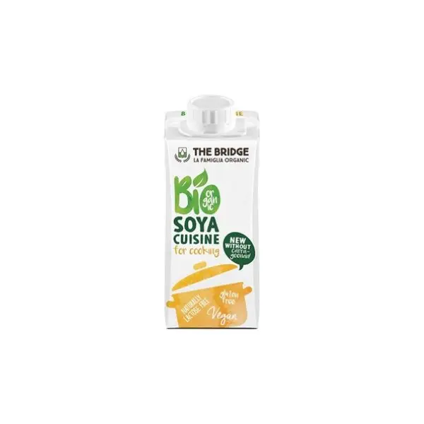 תחליף שמנת על בסיס סויה אורגנית