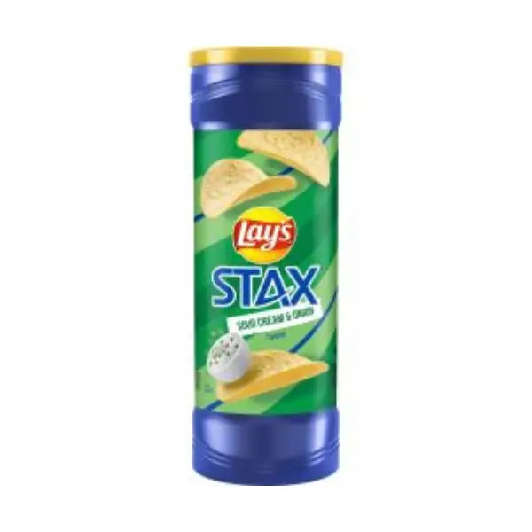 stax - חטיף צ׳יפס בטעם שמנת ובצל