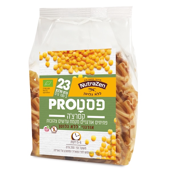 פסטPRO עדשים צהובות GF אורגנית