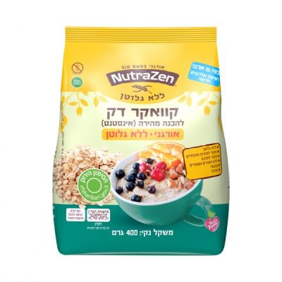 קוואקר אורגני דק להכנה מהירה ללא גלוטן