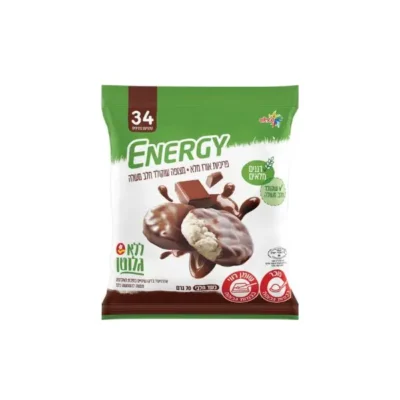 פריכיות אורז מלא עם שוקולד