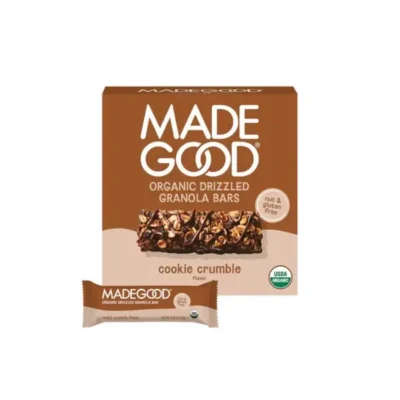 חטיף גרנולה אורגני עם קרמבל עוגיות וזיגוג שוקולד